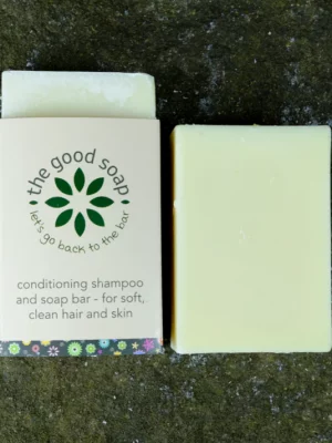 The Good Soap Jasmine Juniper and Orange Soap Shampoo Bar | Refillability Devon
