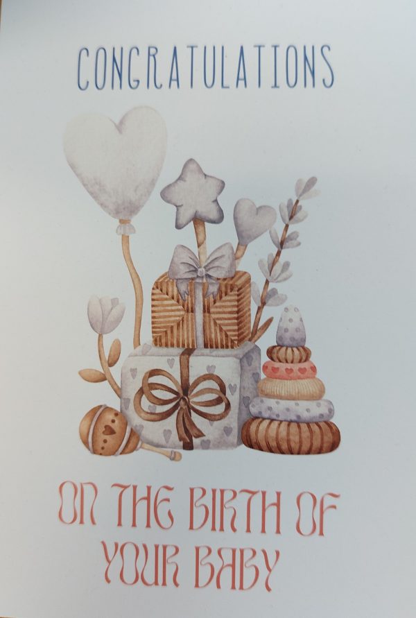 Congratulations On The Birth Of Your Baby Card | Refillability Devon