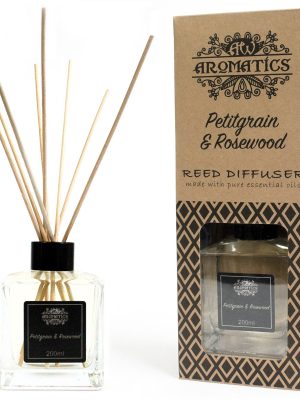 Petitgrain & Rosewood Essential Oil Reed Diffuser | Refillability