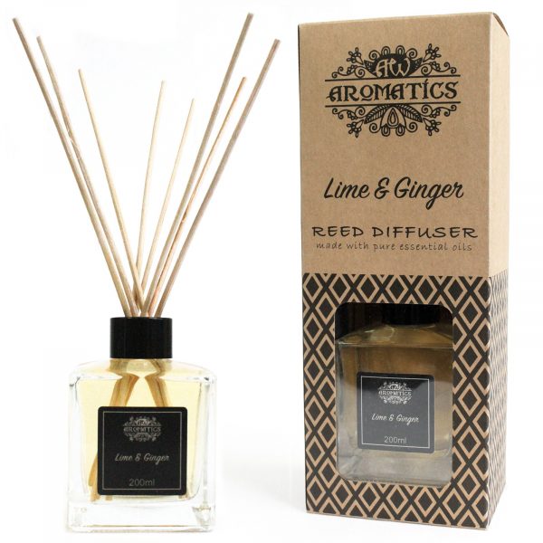 Lime & Ginger Essential Oil Reed Diffuser | Refillability