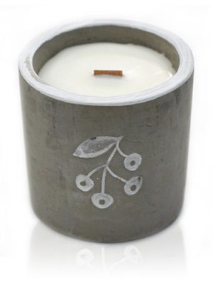 Concrete Pot Candle - Juniper and Sweet Gin | Refillability