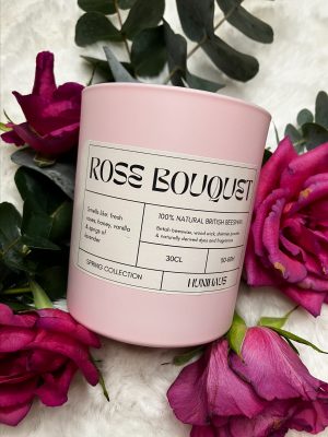 Hunihaus Rose Bouquet Candle | Refillability Devon