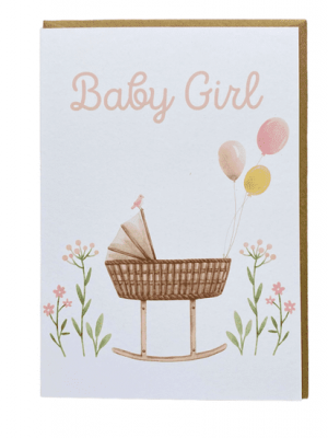 Baby Girl Card A6 | Refillability