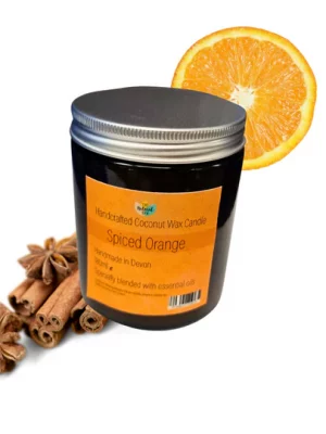 The Natural Spa Spiced Orange Coconut Wax Candle | Refillability